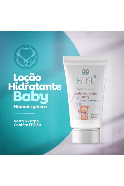 Loção Hidratante baby Plus com proteção solar fps 50