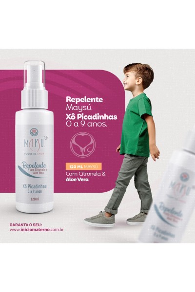 Repelente spray 0 a 9 anos